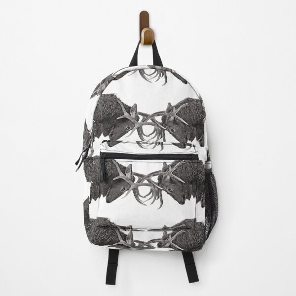 Item preview, Eye to Eye - Elk fighting in Black and White designed and sold by James Cumming.
