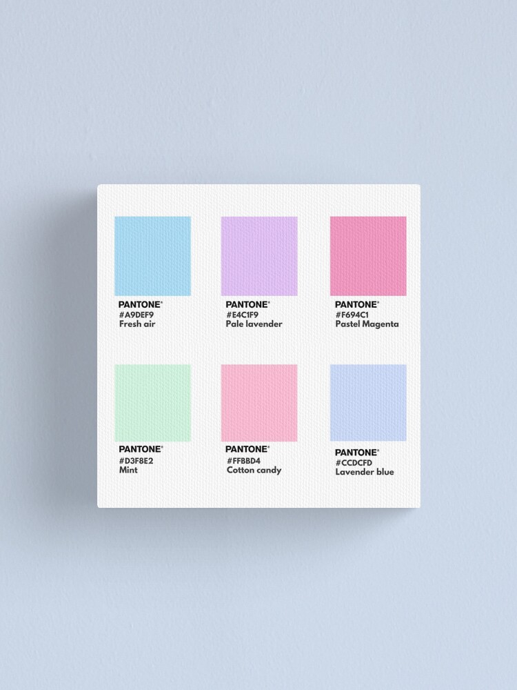 Cotton candy palette pantone Postcard for Sale by softlycarol