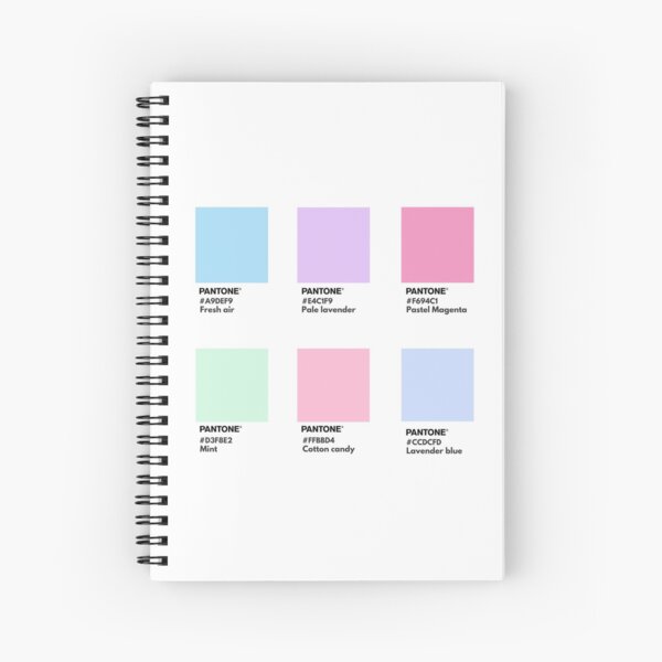 Pastel blue pantone color swatch | Spiral Notebook