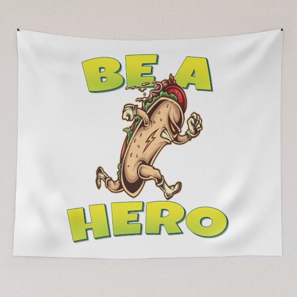 Item preview, Be A Hero Hot Dog Hero Superhero designed and sold by ProjectX23.