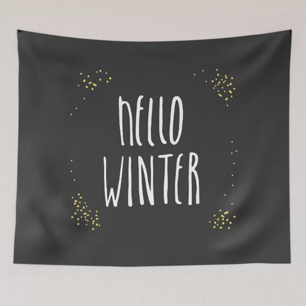 Item preview, Hello winter lettering inspirational motivating quote. Christmas, Noel phrase designed and sold by MangoFun.