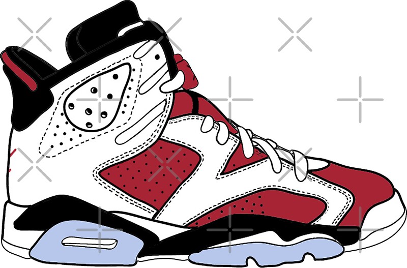 Jordan 6: Stickers | Redbubble