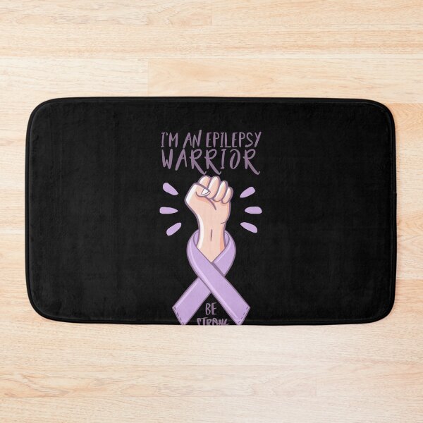 Item preview, I'm An Epilepsy Warrior Awareness day purple ribbon Gift designed and sold by HeroTee.