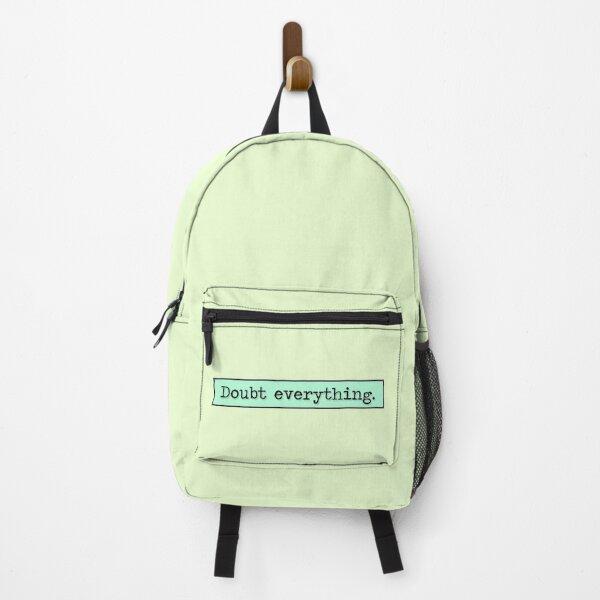Item preview, Philosophy Doubt Everything Quote (Cyan Variant) designed and sold by HeyFellowKids.