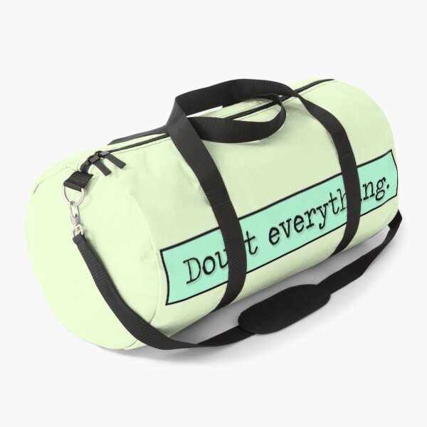 Item preview, Philosophy Doubt Everything Quote (Cyan Variant) designed and sold by HeyFellowKids.