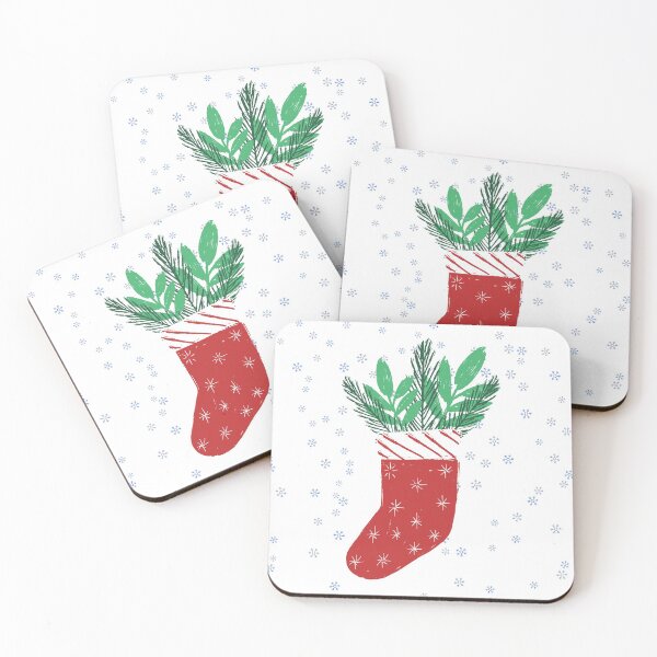 Item preview, Christmas stocking filler with branches and snowflakes designed and sold by Kristellabeauty.