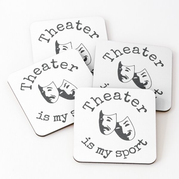 Item preview, "Theater is my sport" thespian's designed and sold by Happy Puppy Print On Demand.