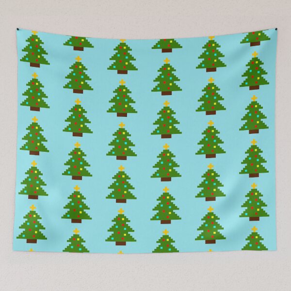 Item preview, Pixel Art Christmas Tree pattern 3 designed and sold by akaiawa.