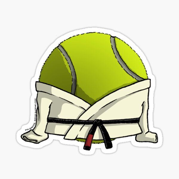 Pin-Sprites - Tennis Ball in a Gi - Color/No-Face Sticker
