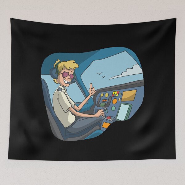 Item preview, Pilot in the cockpit designed and sold by Monkey Ful.