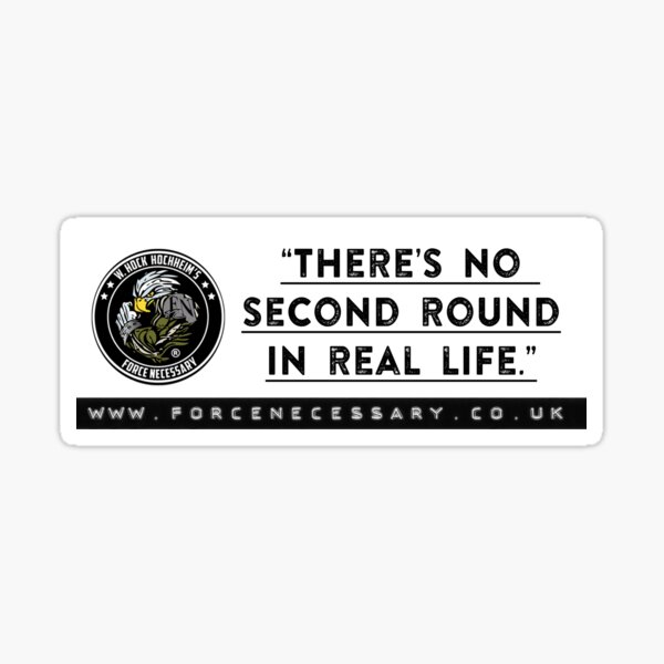 "No Second Round" Sticker