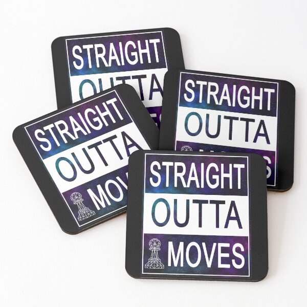 Item preview, Straight outta chess moves with galaxy background designed and sold by felinefeelings.
