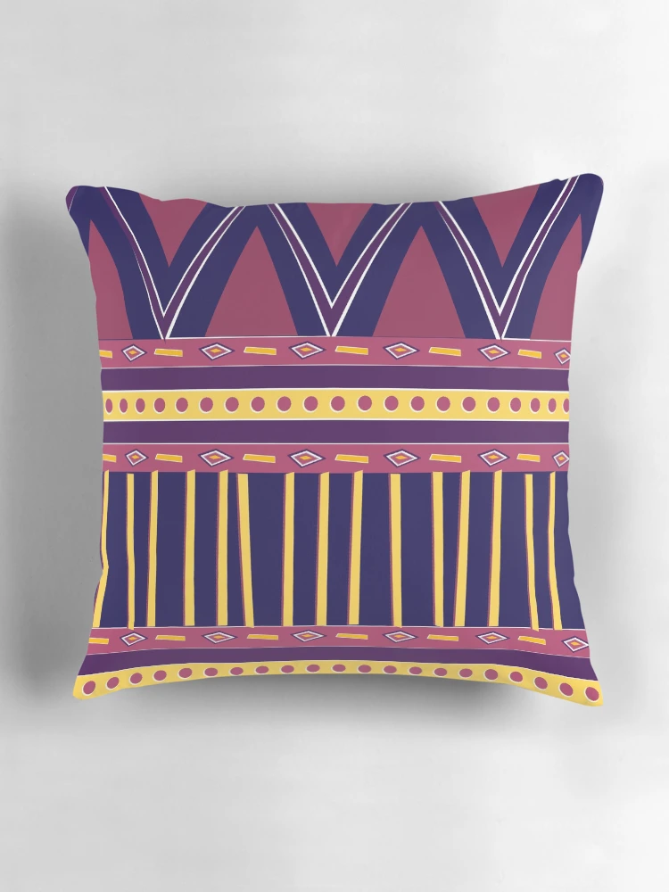 Thumbnail 3 of 4, Pillow, Aztec Pattern designed and sold by becSamways.