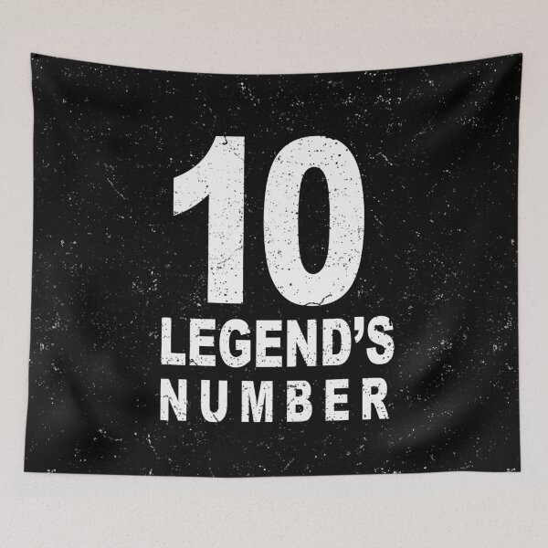 Item preview, Legendary Jersey Number 10 distressed in Black designed and sold by Roy Store.
