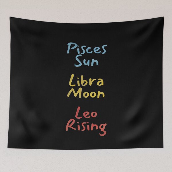 Item preview, Pisces Sun Libra Moon Leo Rising Text designed and sold by leomooncreates.