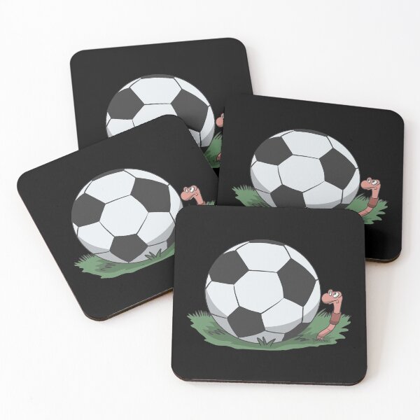 Item preview, Worm with soccer ball football designed and sold by Monkey Ful.