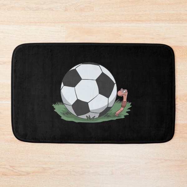 Item preview, Worm with soccer ball football designed and sold by Monkey Ful.