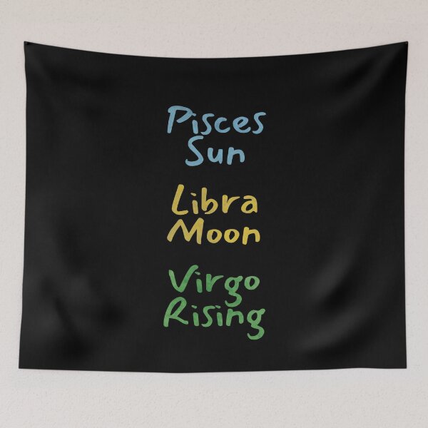Item preview, Pisces Sun Libra Moon Virgo Rising Text designed and sold by leomooncreates.