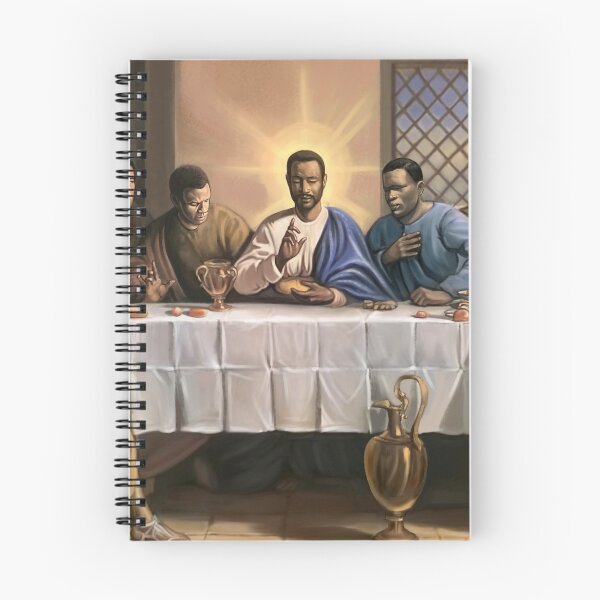 Item preview, The Last Supper - African American Art Black Ethnic Art Last Supper Wood Framed Textured Collectible Art Picture Print designed and sold by GraffiiArts.