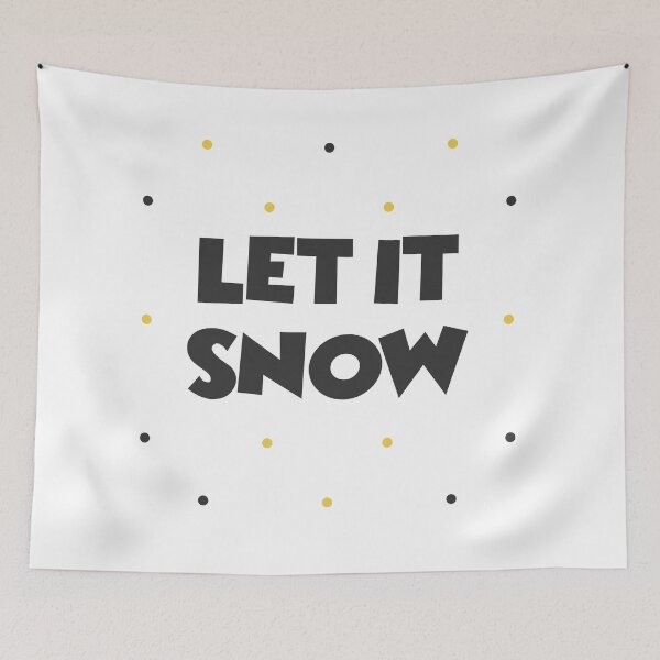 Item preview, Let it snow lettering inspirational motivating quote. Christmas, Noel phrase designed and sold by MangoFun.