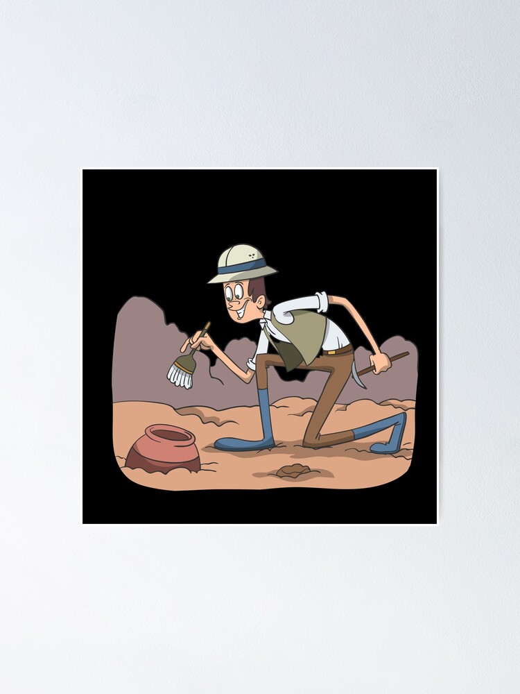 Poster Cientifico Arqueologo De Ansgarhugo Redbubble