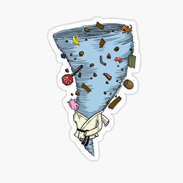 Pin-Sprites - Tornado in a Gi - Color/No-Face Sticker