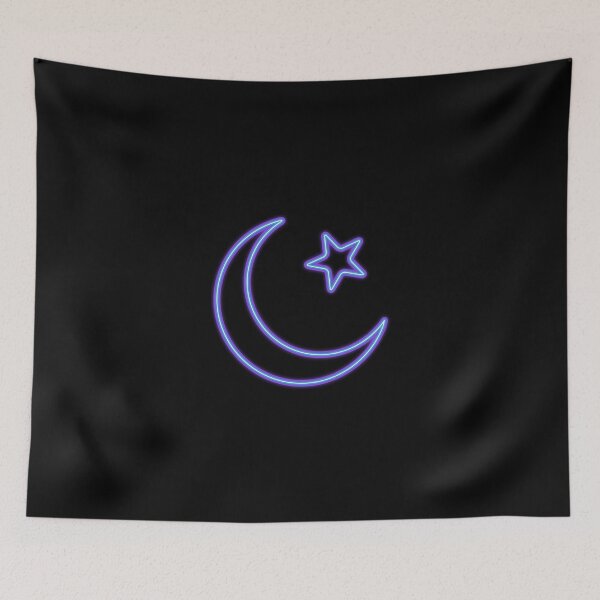 Aperçu de l'œuvre Islam Néon Bleu créée et vendue par ArtofDissent.