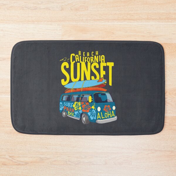 Item preview, Beach California Sunset, Colorful Vintage Graphic, Surfing Design designed and sold by Mrunner.