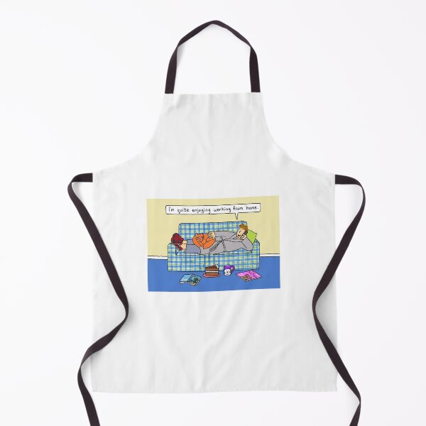 Item preview, Coronavirus Self-isolation Cartoon Man Working from Home designed and sold by KateTaylor.