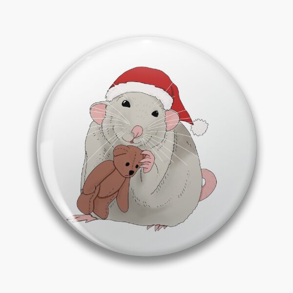 Artikelvorschau, Süße Haustierratte mit Weihnachtsmütze entworfen und verkauft von MadaFaCose.