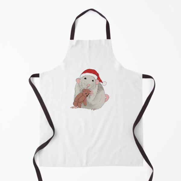 Item preview, Cute Pet Rat with Christmas hat designed and sold by MadaFaCose.