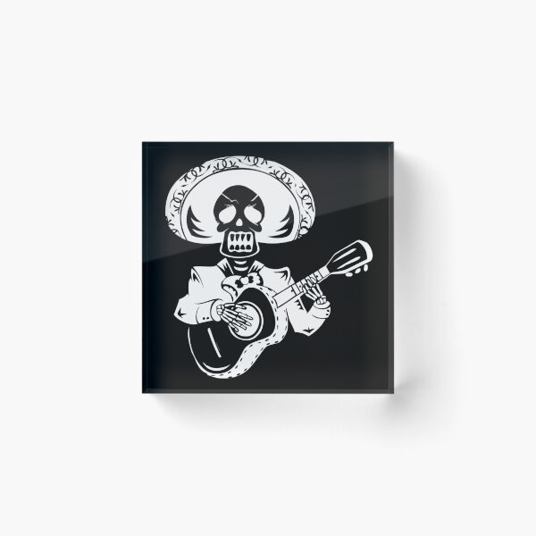 Item preview, Skull playing guitar designed and sold by srm-creations.