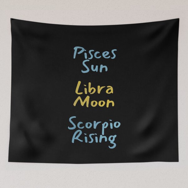 Item preview, Pisces Sun Libra Moon Scorpio Rising Text designed and sold by leomooncreates.