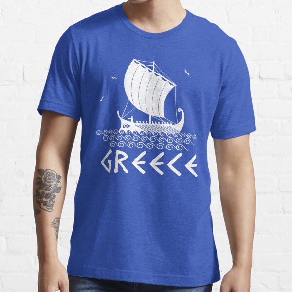 Greece Sailboat Trireme Aegean Sea Explorers Essential T-Shirt