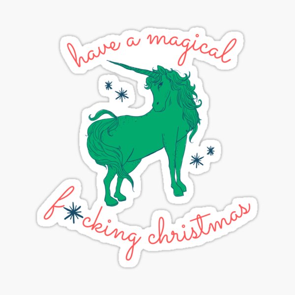A Magical Christmas (Naughty List version) Sticker