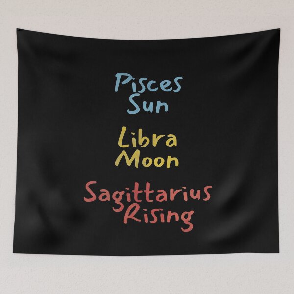 Item preview, Pisces Sun Libra Moon Sagittarius Rising Text designed and sold by leomooncreates.