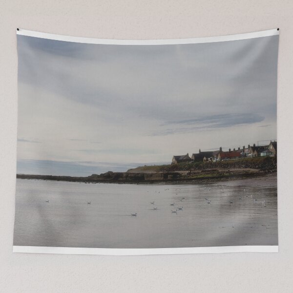 Item preview, Calm Sea and Grey Sky at Druridge Bay designed and sold by Violaman.