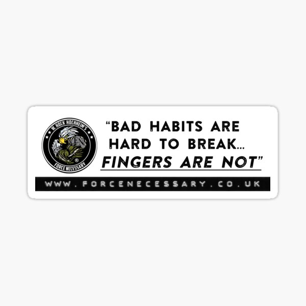 "Broken Fingers" Sticker