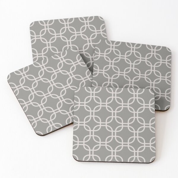 Item preview, Geometric Square Shape Pattern Dark Grey Vintage Squares Gear designed and sold by DynamicDesign.