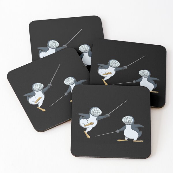 Item preview, Fencing penguins designed and sold by Monkey Ful.