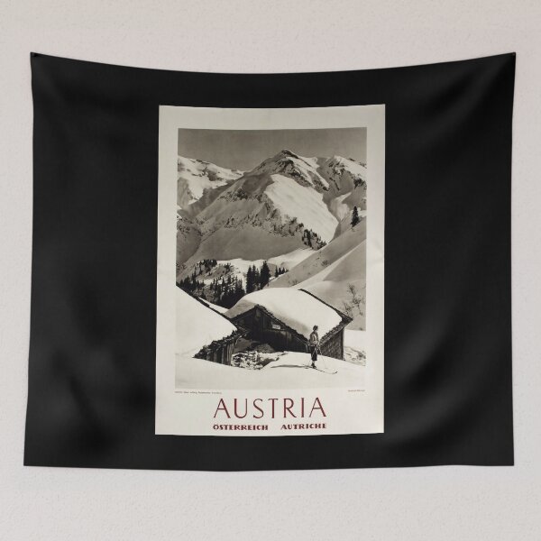 Aperçu de l'œuvre retro classic Austria poster créée et vendue par CorasPosters.