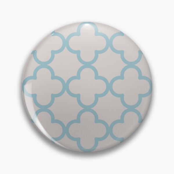 Item preview, Geometric Quatrefoil Shape Pattern Blue Vintage Quatrefoil Gear designed and sold by DynamicDesign.