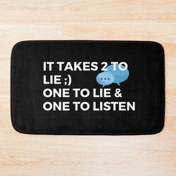 Item preview, It takes two to Lie, One to Lie & one to Listen designed and sold by FitBeast.