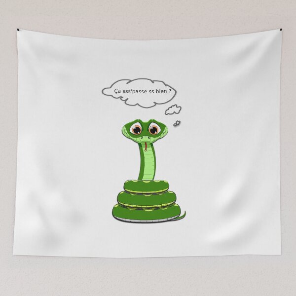 Item preview, The snake "Are you okay?" designed and sold by rodolphe-a.