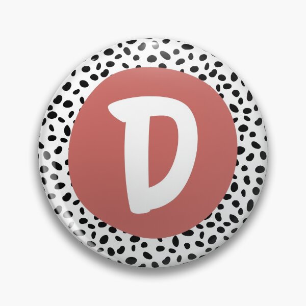Item preview, Dalmatian Spot Pink D Monogram, Initial, Letter, Name designed and sold by CocoandDaisy.