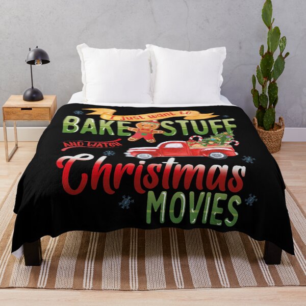 Item preview, Just Want To Bake Stuff And Watch Christmas Movies Christmas Quarantine Funny designed and sold by tinypurpleland.