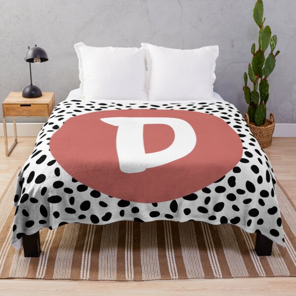 Item preview, Dalmatian Spot Pink D Monogram, Initial, Letter, Name designed and sold by CocoandDaisy.