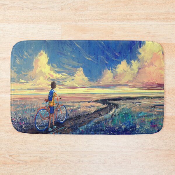 Item preview, Colorful Art of A Boy with A Bicycle designed and sold by The Merch.