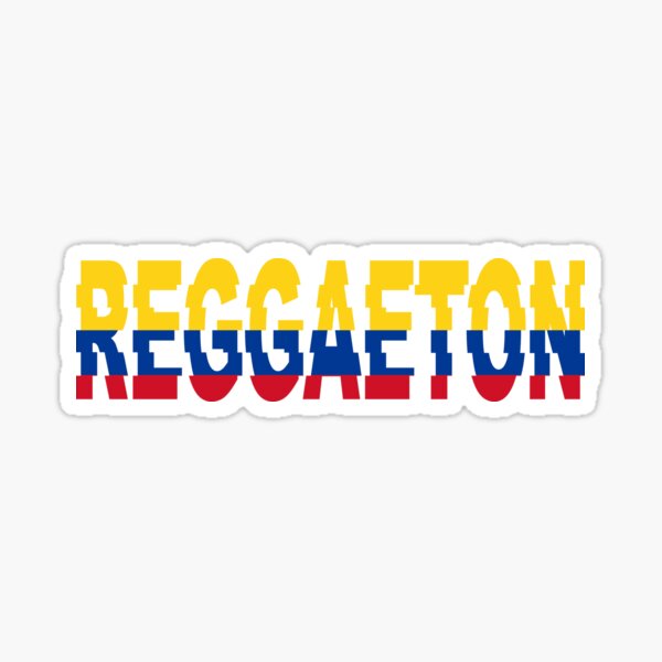 Bandera de Colombia Reggaeton Pegatina