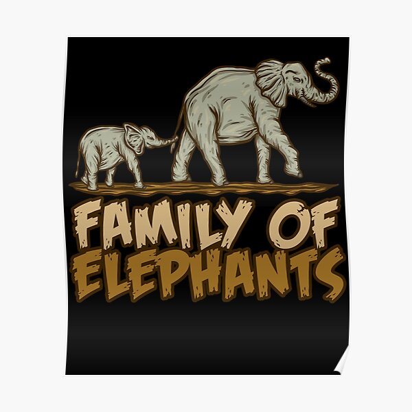 Elephants Of India Posters Redbubble